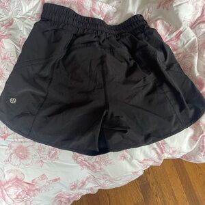 Black Lululemon shorts in size 4